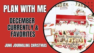 NEW Junk Journaling Christmas Sticker Book | Flip Thru &amp; Currently Plan With Me Spread for Donna