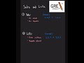Sets and Limits #gredigest