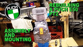 How To Rebuild A Puch E50 Moped Engine Pt 2 Embly Crank Bearings And Mounting