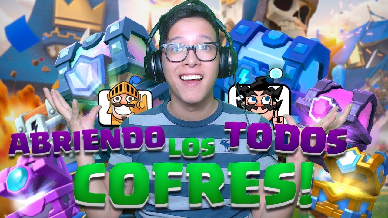 ABRIENDO TODOS LOS COFRES EN CLASH ROYALE *SALE BIEN* + SORTEOS! | GARY CR