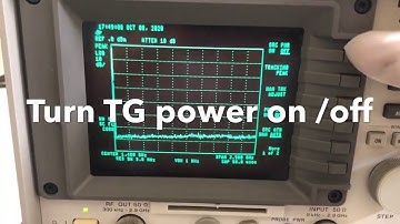 How to test option 010 TG tracking generator, Calibrate HP8594E Spectrum Analyzer, 5 ops Sierra Lab