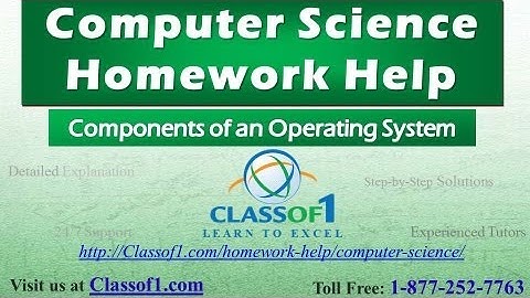 Components of an Operating System : Computer Science Assignment Help by Classof1.com