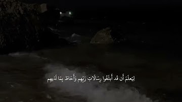 { عَالِمُ الغَيبِ فَلَا يُظهِرُ عَلَى غَيبِهِ أَحَدًا } ، شريف مصطفى سوره الجن 🤍.