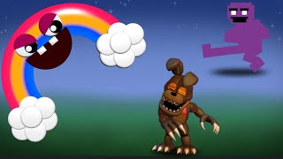 Fighting the final boss in FNAF world