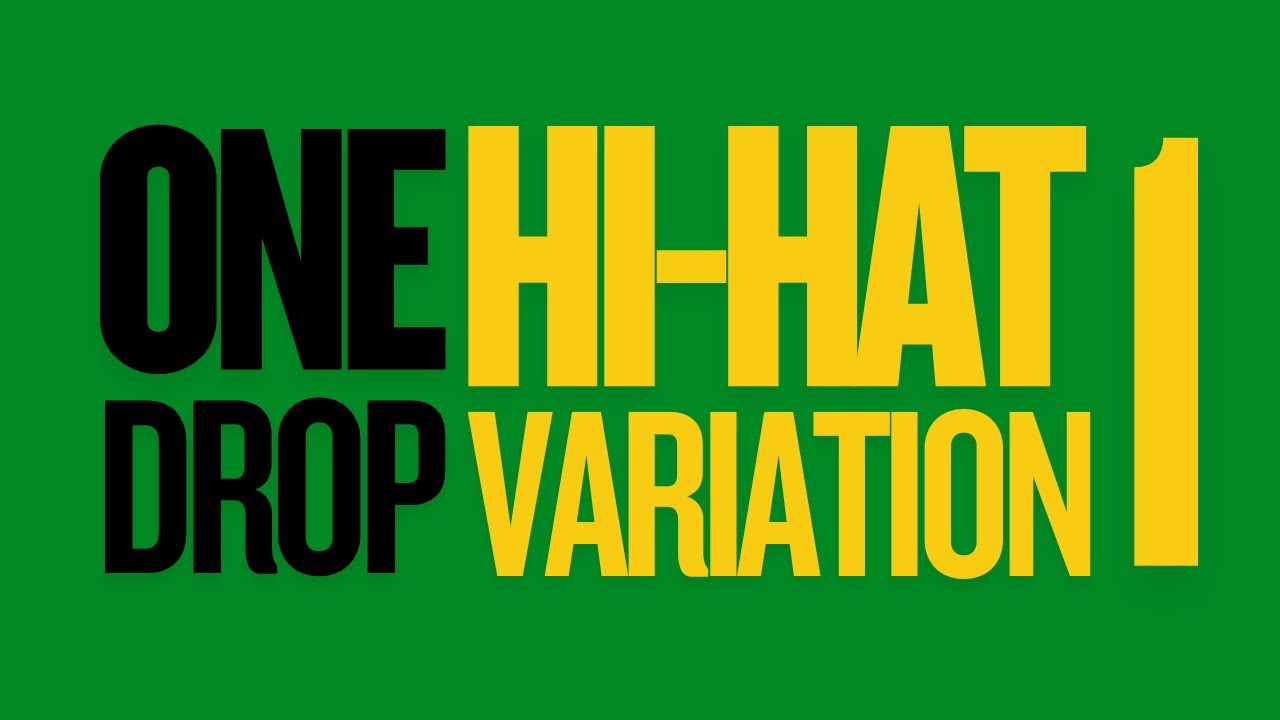 Reggae Drum Lesson: One Drop Hi-Hat Variation 1 (8 Essential Grooves for Drummers)