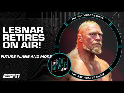 🚨WWE star Brock Lesnar announces his retirement on The Pat McAfee Show🚨