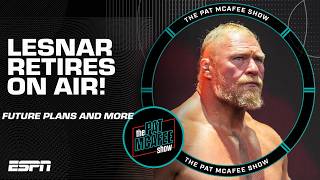 🚨WWE star Brock Lesnar announces his retirement on The Pat McAfee Show🚨