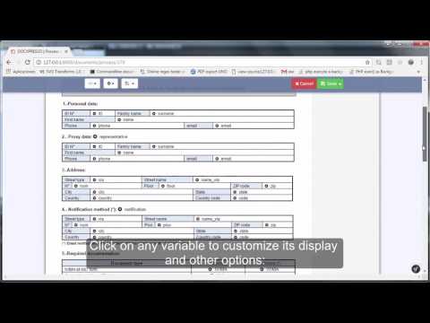 Upload a document to the cloud with Docxpresso