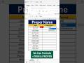 Create Proper Name In Seconds In Excel #excel #exceltips #exceltrick #exceltutorial #excelshortcuts