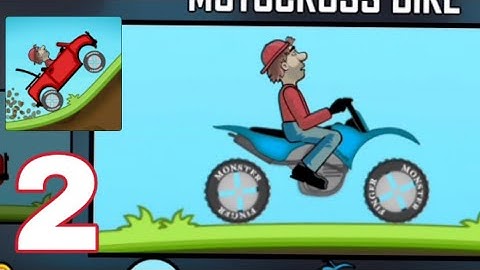 Hill Climb Racing - Gameplay Walkthrough Part 2 - Motocross Bike (iOS, Android)