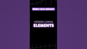 Canva Hidden Elements | Secret Canva Hack You MUST Try! 🔥✨