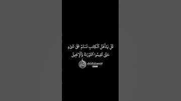 ماهر المعيقلي - سورة المائدة ( برواية حفص عن عاصم ) الأية 68