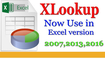 How to  use XLOOKUP function in Excel 2007,2010,2013 and 2016?