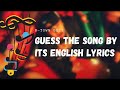 Guess the song by its english lyrics  btown buzz