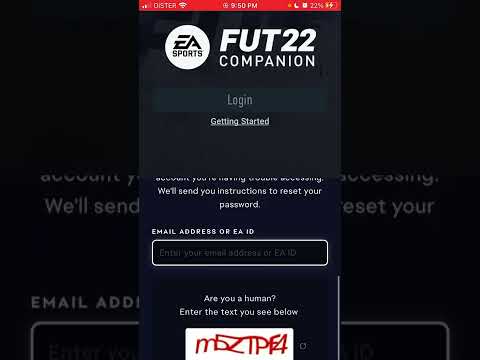 How to LOG IN with EA ACCOUNT to FIFA FUT 22 COMPANION APP?