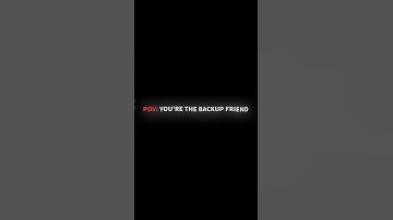 Being the backup friend #vent #mentalhealth #friends #animation #youtubeshorts #sad