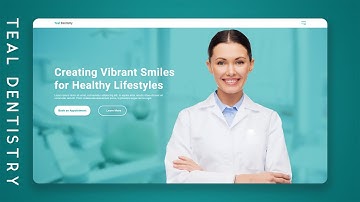 Teal Dentistry | Dentist Booking Form Focus | Website Design UI Concept