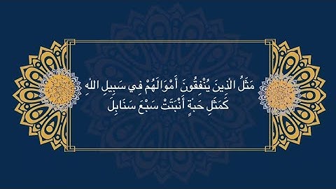 قراءة في الصلاة مما تيسر من سورة البقرة