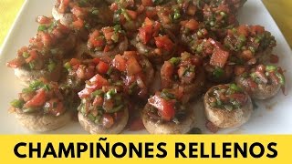 CHAMPIÑONES RELLENOS AL HORNO | Receta de Cocina