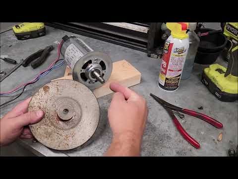 Putting a Normal V-Belt Pulley on a Treadmill Motor