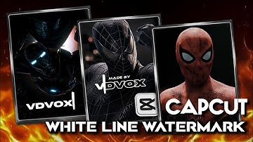 How To Make A White Line Watermark On Capcut | Part 2 ( New Method )