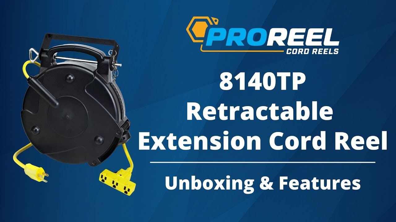 40' ProReel Extension Cord Reel with Circuit Breaker - 8140TP