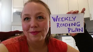 How I Plan My Weekly Reading ~ #Books #Reading #Planning
