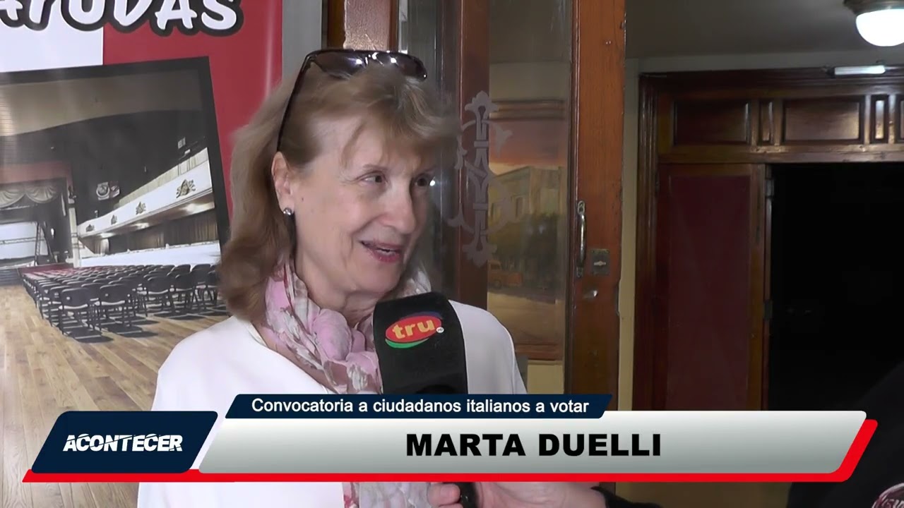 Marcos Juárez: Convocatoria a ciudadanos italianos que viven en la ciudad a votar