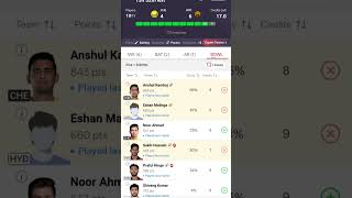 CSK. VS. SRH. IPL T20 MATCH 2026