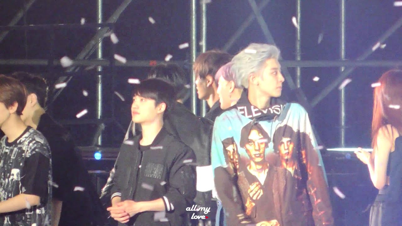 150523 드림콘서트 엔딩 엑소 EXO SEHUN, DO, CHANYEOL FOCUS