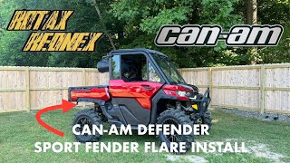 CAN-AM DEFENDER (SPORT FENDER FLARE INSTALL)
