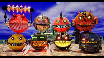 Robot Pacman Vs Monster pacman - WAR MODE - #robotpacman #monsterpacman #pacman