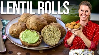 NEED BREAD?? Try These GlutenFree Vegan Lentil Rolls w/ Garlic Spread