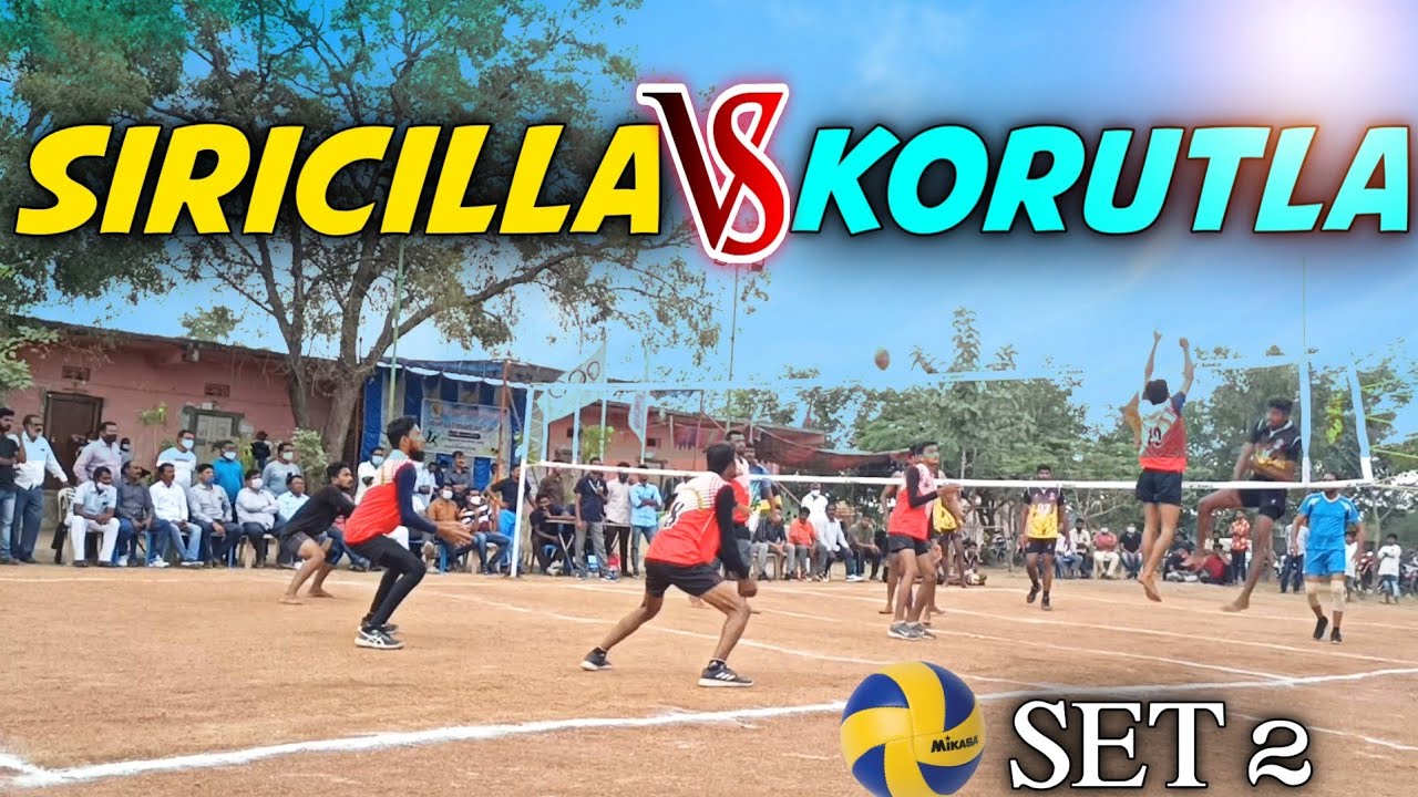 Volleyball Match Korutla VS Siricilla  || 2nd Set Game 🏐 || #SportsAdda 🏐🏐🏐