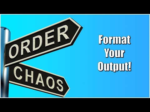 Format Your Output to Make Console Programs Look Professional