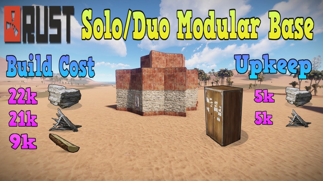 Rust 3.2 Solo/Duo Modular Base - YouTube