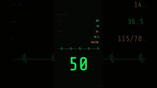 50s Silent Vital Signs Timer 🩺 50 Second Countdown (No Sound) #Shorts