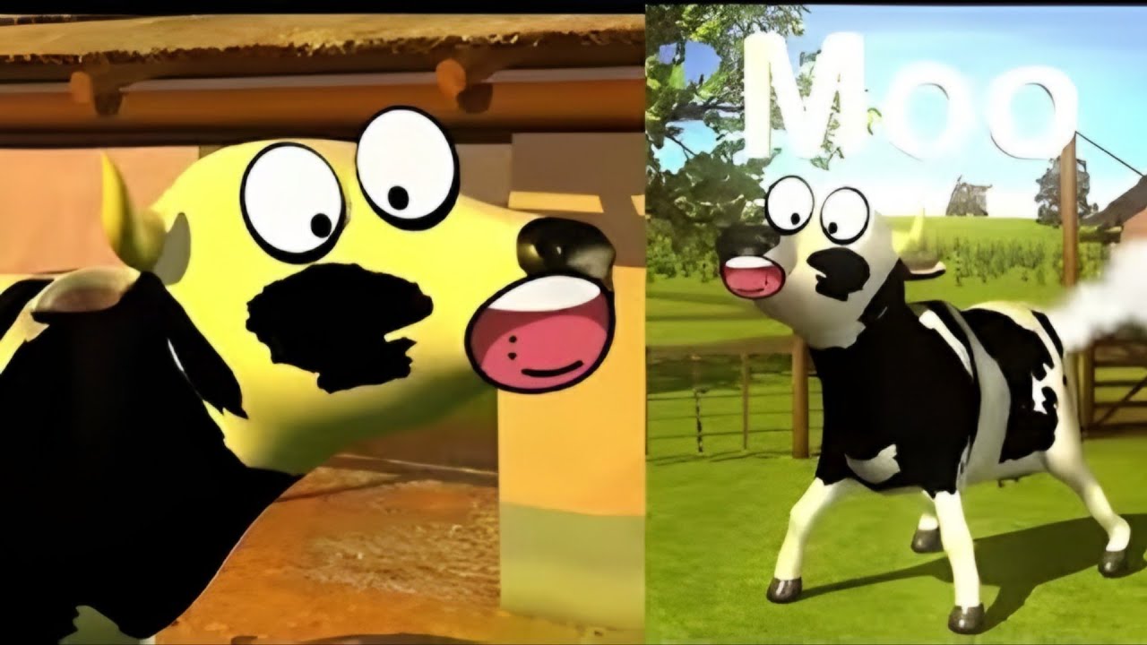 El Pollito pío 3D 🐤🤑 el Toro y el Tractor 🚜 de la Granja 🤣🌈🚜 el Pollito y el Tractor de la Granja🤩🐣