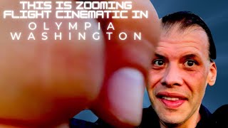 This Is Zooming Flight Cinematic In Olympia  Washington