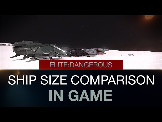Elite Dangerous Ship Scale 2019 edition 