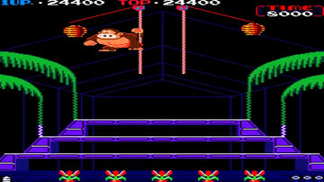 ARCADE MACHINES MAME DONKEY KONG 3 BOOTLEG HACK ON AMBUSH HARDWARE 1983 HOMEBREW