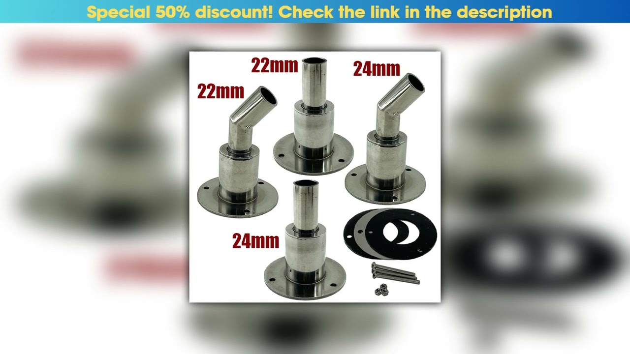 Review 22mm/24mm Stainless Steel Thru Hull Exhaust Fitting Tube Pipe Socket Hardware Part Air Diese