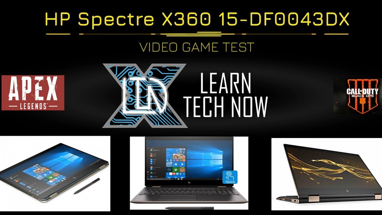 HP Spectre x360 2in1 15.6" 4K (Gaming Test) 15DF0043DX Laptop YouTube