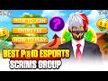 Best Esports P@id Scrims Group For Free Fire 🤑💯🔥 | Free Fire Tournament Group | Free Fire Tournament