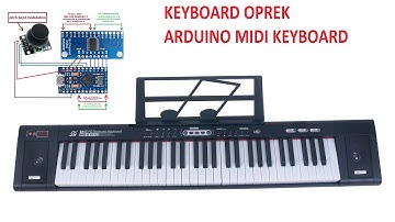 CARA MUDA OPREK KEYBOARD 61KEY FULL KONTROL (ARDUINO MIDI KEYBOARD)