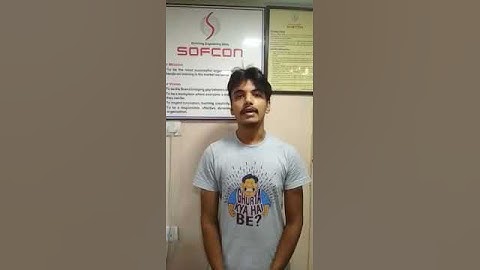 Harsh Shah Trained & Placed From Sofcon Ahmedabad