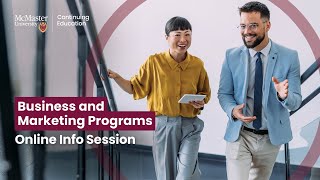 Business and Marketing Programs Online Info Session - Winter 2026