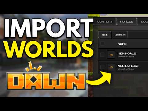 How to Import Worlds & Maps to Dawn Client for Minecraft