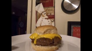 COOKING A ONE POUND HAMBURGER THAT IS TENDER, JUICY AND DELICIOUS
