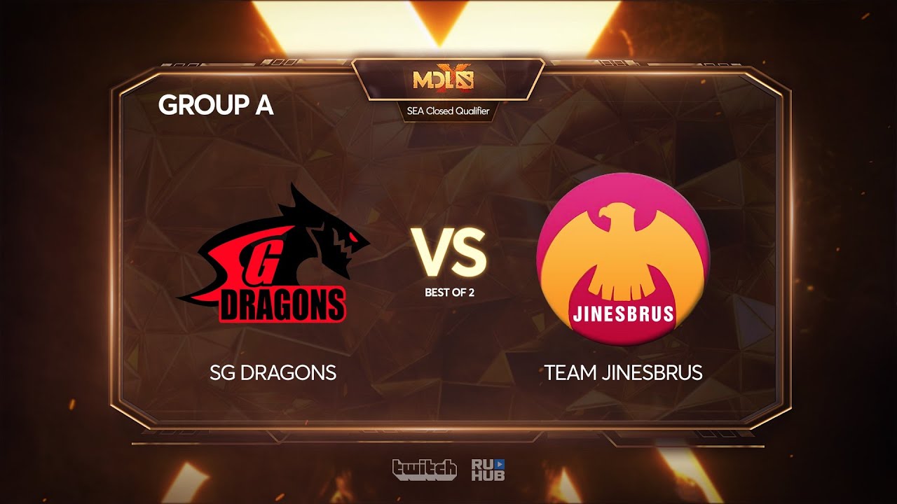 SG Dragons vs Team Jinesbrus, MDL Chengdu Major Qualifier, bo2, game 1 [Mortalles] dreadlocks femme